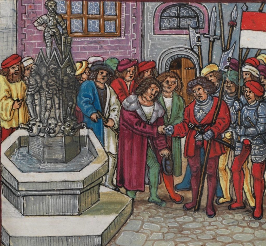 Dietbold Schilling (Luzern): Absage der Schirmorte an die Stadt St. Gallen 1490
