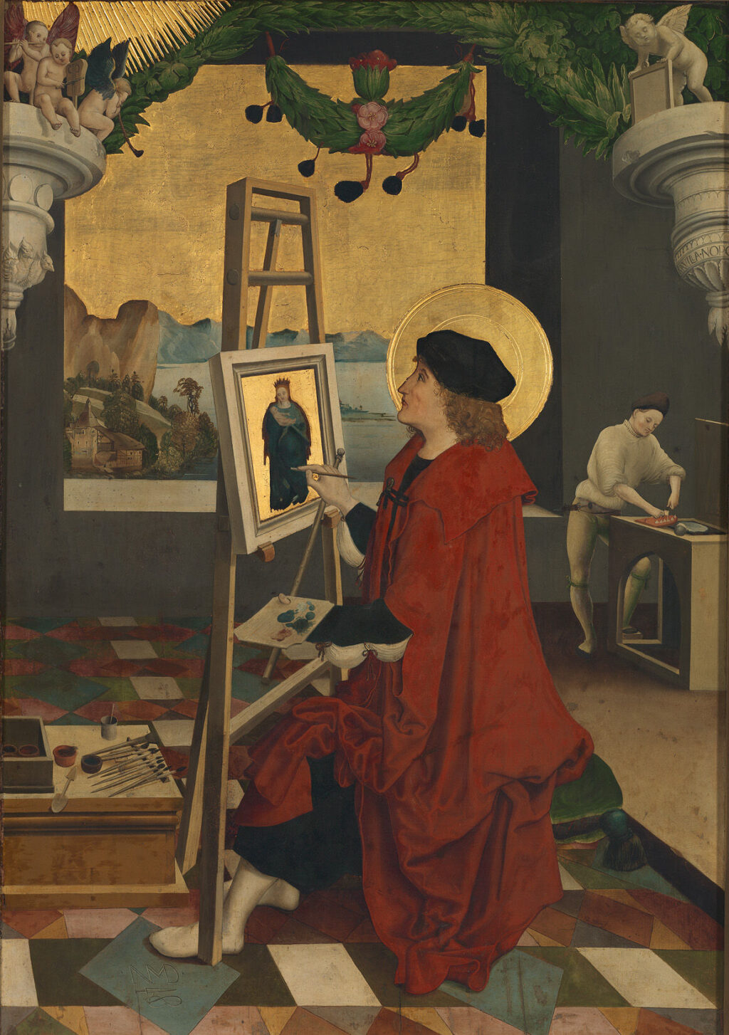 Manuel, «Der heilige Lukas malt die Madonna (rechte Aussenseite)», 1515, Foto: SIK-ISEA, Zürich (Philipp Hitz)