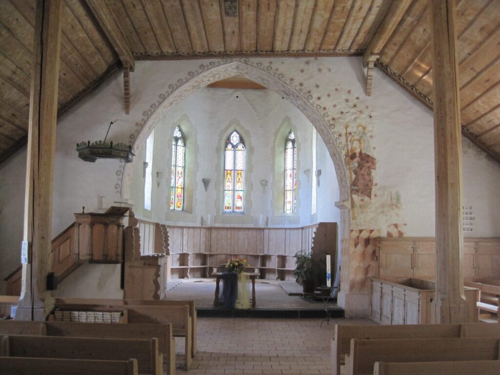 Inneres der Kirche Blumenstein (Foto Thomas Brechbühler)
